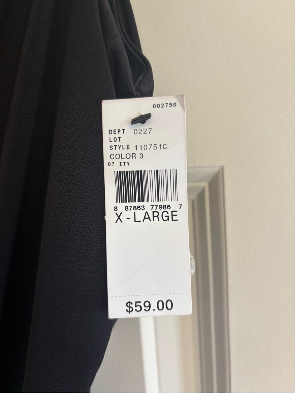 BCX Black Chain-Back Ruched Mini Dress - Picture 3 of 6